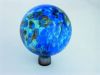 Rosenkugel kristall blau getupft