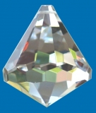 Kristallkegel Facetten 40 mm
