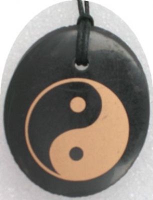 Schungit-Anhaenger YinYang