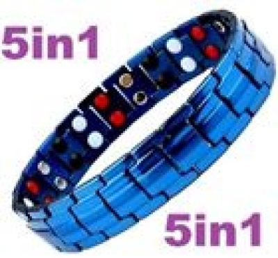 Titan-Armband metalic blau