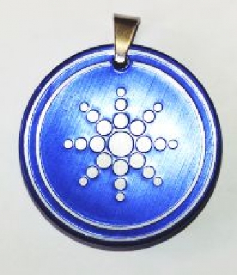 Quantum Scalar Energie Anhänger blau