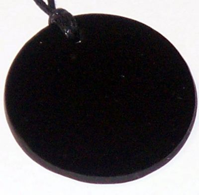 Schungit-Anhaenger Rund