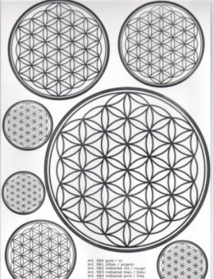 Blume des Lebens silber