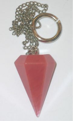 Vulkanglas-Pendel rot